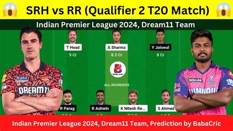 mi vs rr dream11 prediction today match